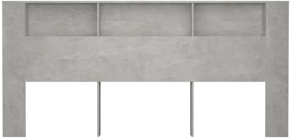 Galvūgalis-spintelė, betono pilkos spalvos, 220x18,5x104,5cm