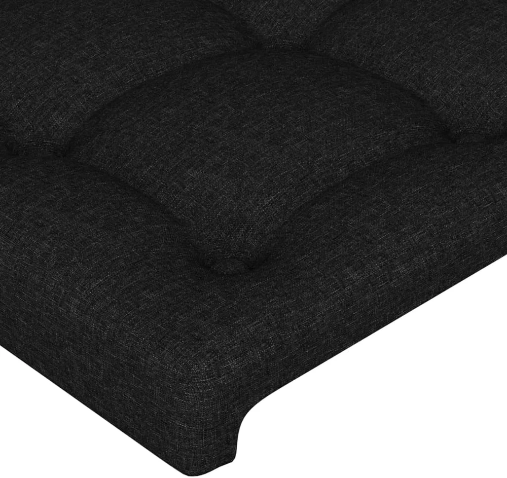Galvūgalis su auselėmis, juodas, 103x16x118/128cm, audinys