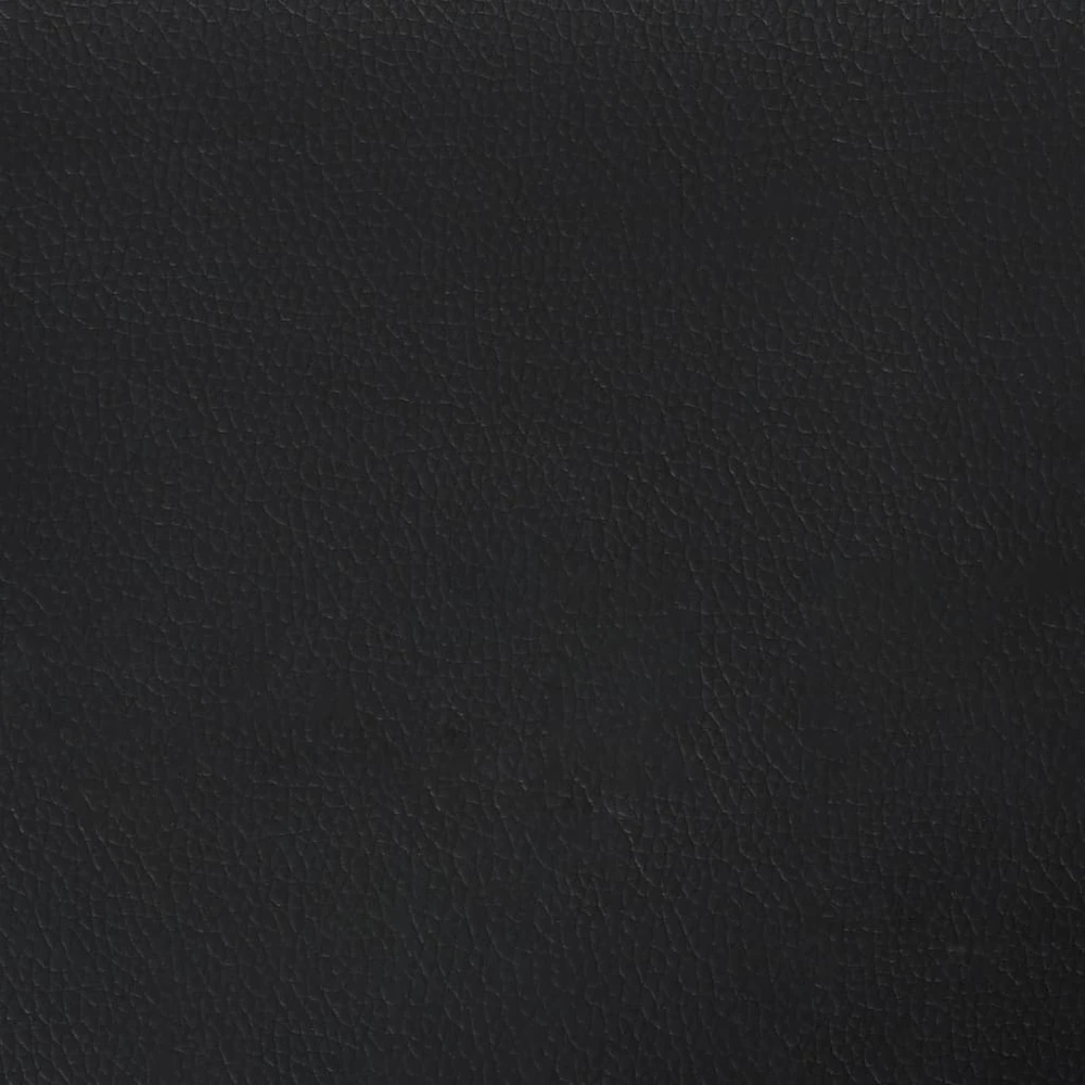 Galvūgalis su auselėmis, juodas, 163x16x118/128cm, dirbtinė oda
