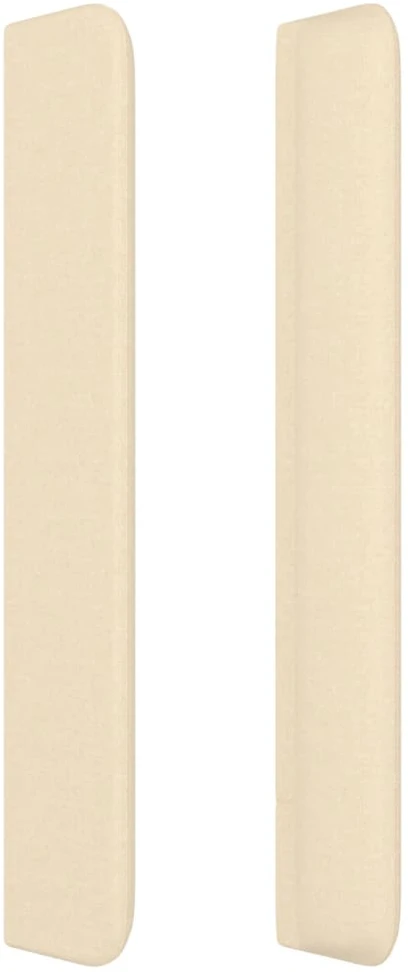 Galvūgalis su auselėmis, kreminės, 183x16x118/128cm, audinys