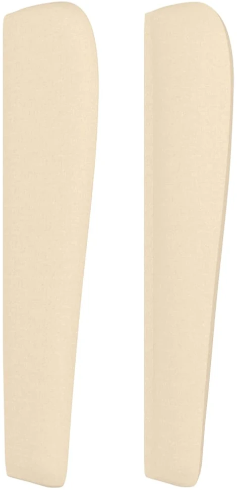 Galvūgalis su auselėmis, kreminis, 93x23x118/128cm, audinys