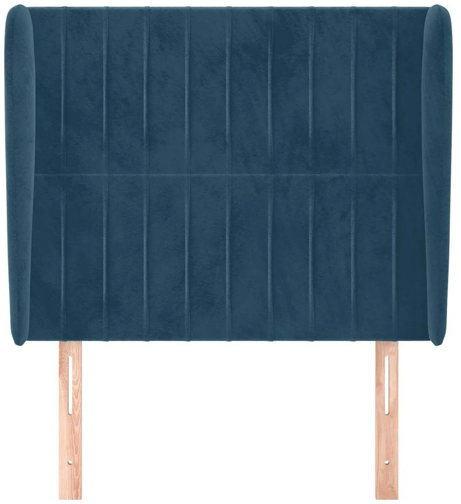 Galvūgalis su auselėmis, mėlynas, 83x23x118/128cm, aksomas