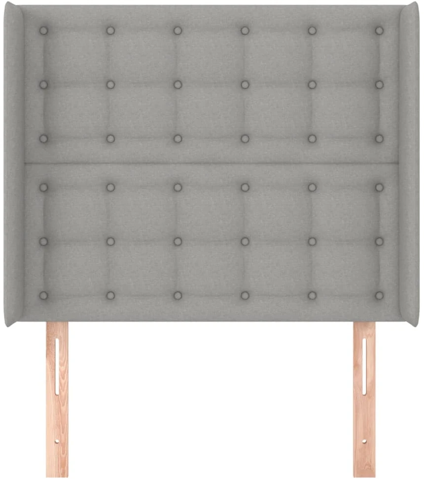 Galvūgalis su auselėmis, pilkas, 103x16x118/128cm, audinys