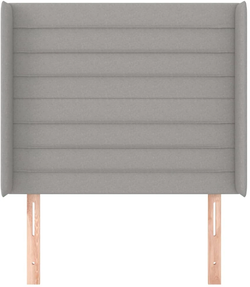 Galvūgalis su auselėmis, pilkas, 103x16x118/128cm, audinys