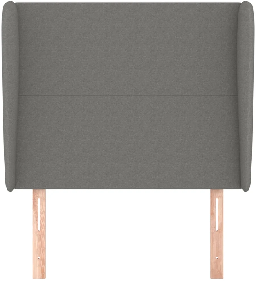 Galvūgalis su auselėmis, pilkas, 83x23x118/128cm, audinys