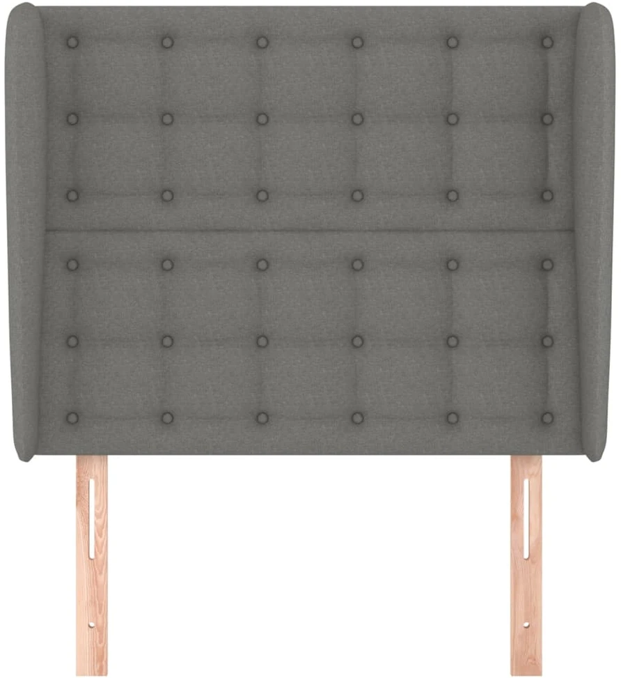 Galvūgalis su auselėmis, pilkas, 83x23x118/128cm, audinys
