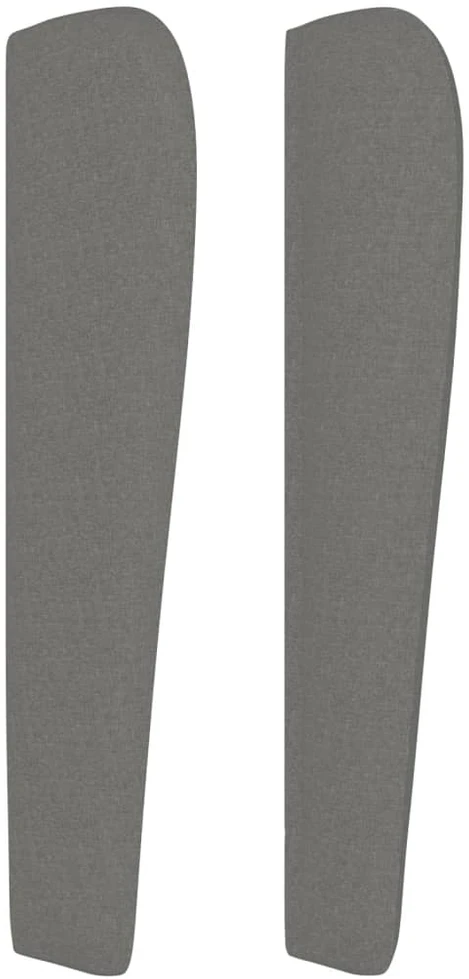 Galvūgalis su auselėmis, pilkas, 93x23x118/128cm, audinys