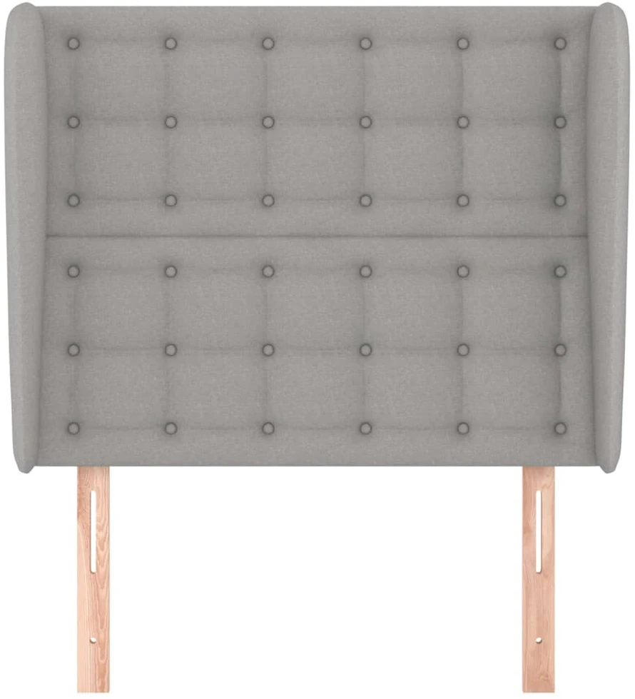 Galvūgalis su auselėmis, pilkas, 93x23x118/128cm, audinys