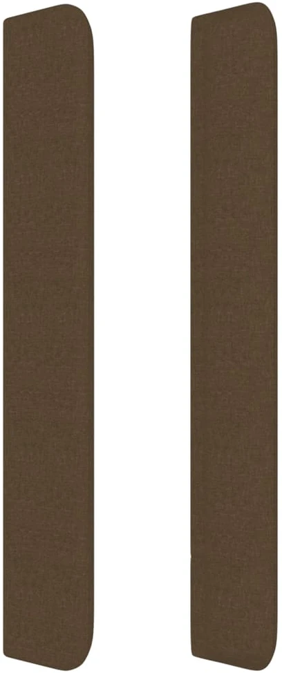 Galvūgalis su auselėmis, rudas, 103x16x118/128cm, audinys