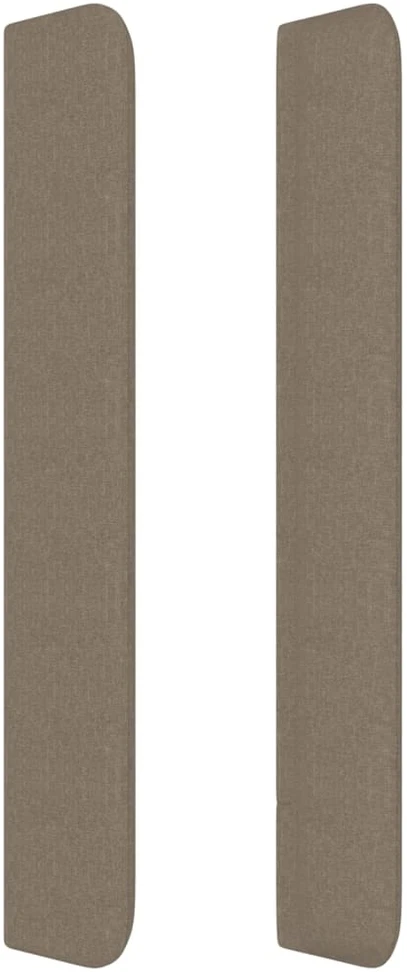 Galvūgalis su auselėmis, taupe, 163x16x118/128cm, audinys
