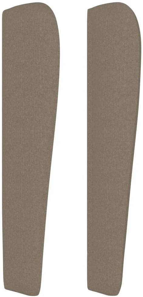 Galvūgalis su auselėmis, taupe, 163x23x118/128cm, audinys