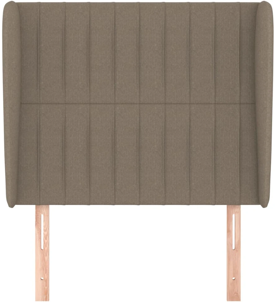 Galvūgalis su auselėmis, taupe, 93x23x118/128cm, audinys