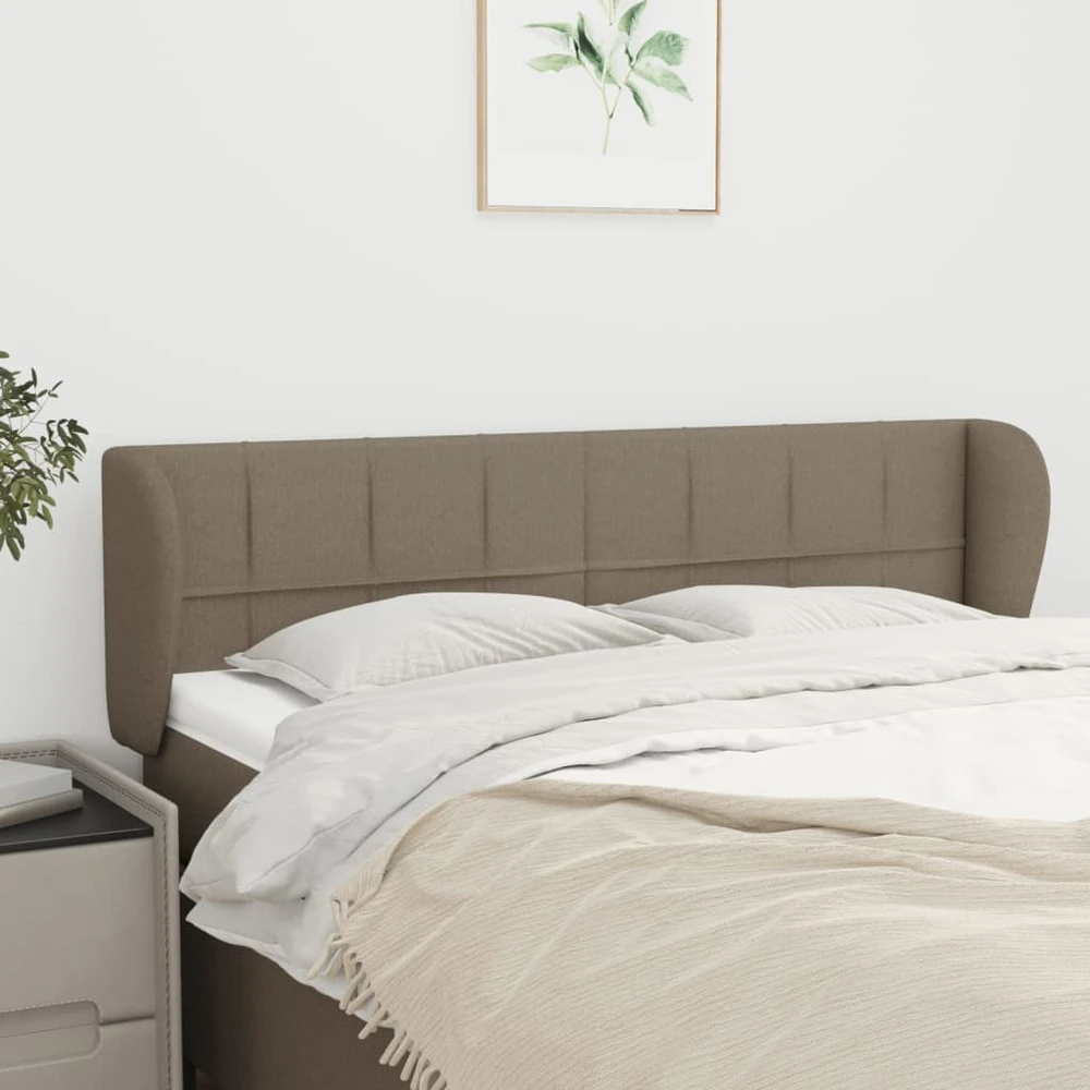Galvūgalis su auselėmis,taupe spalvos,147x23x78/88cm, audinys