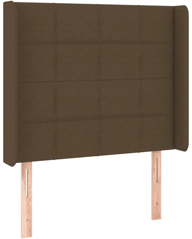 Galvūgalis su LED, tamsiai rudos spalvos, 93x16x118/128cm