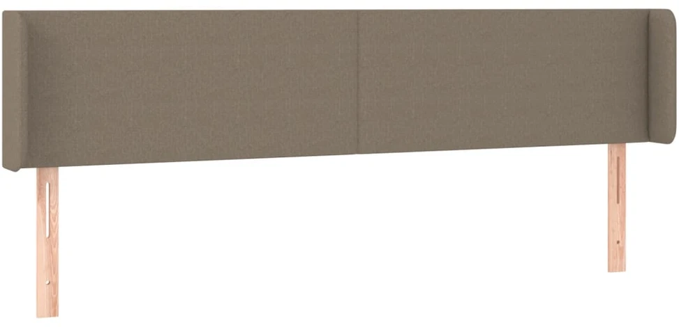 Galvūgalis su LED, taupe spalvos, 183x16x78/88cm, audinys
