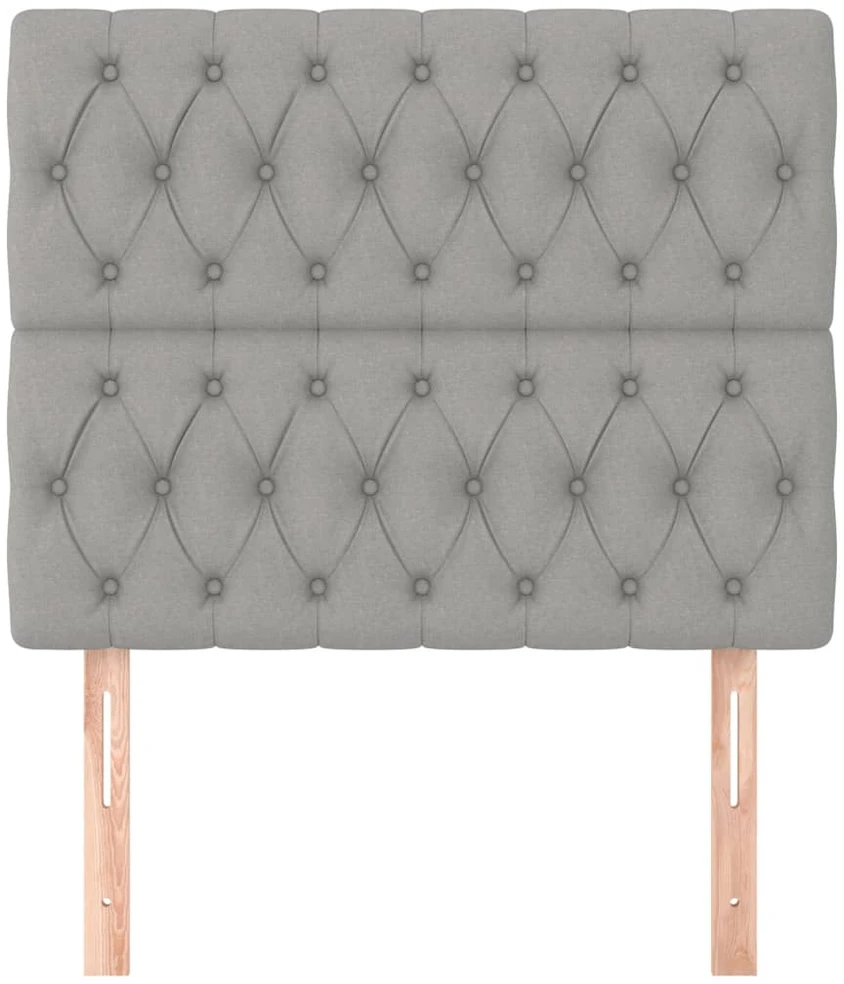 Galvūgalis,2vnt.,šviesiai pilkos spalvos,100x7x78/88 cm,audinys