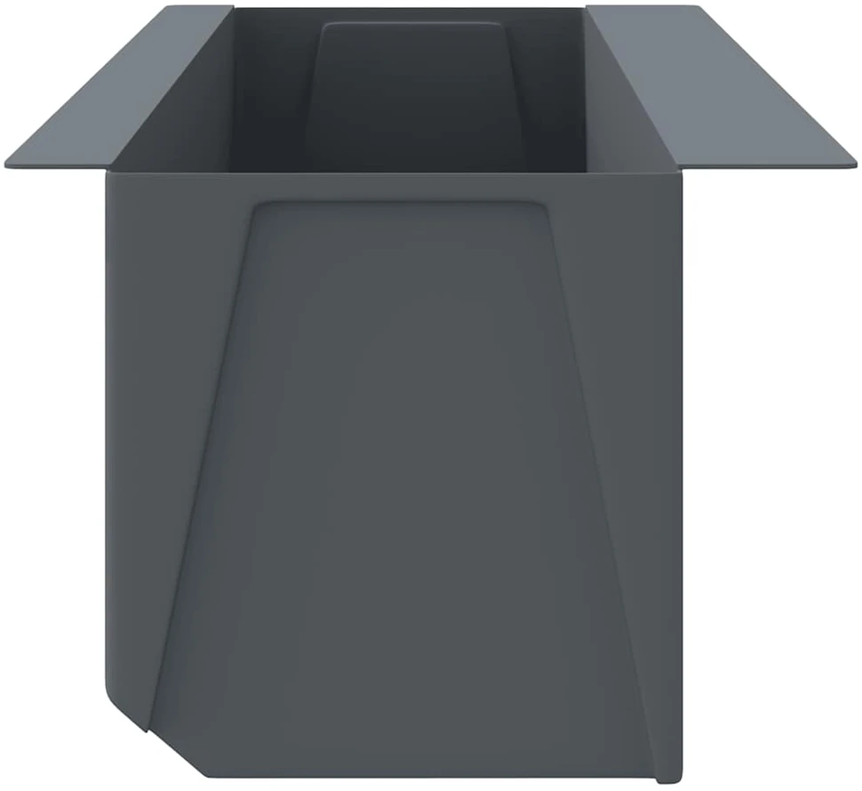 Gėlių loveliai Euro paletėms, 12vnt., pilki, 36x13,5x9,5cm, PP