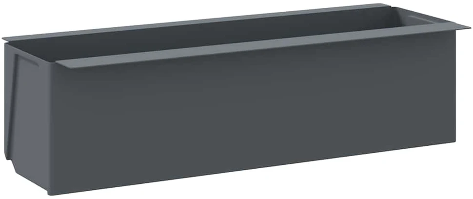 Gėlių loveliai Euro paletėms, 12vnt., pilki, 36x13,5x9,5cm, PP