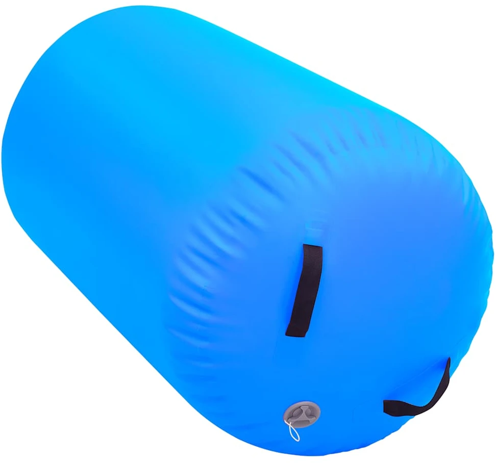 Gimnastikos ritinys su pompa, mėlynas, 100x60cm, PVC