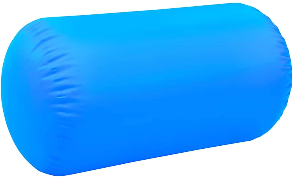 Gimnastikos ritinys su pompa, mėlynas, 120x90cm, PVC