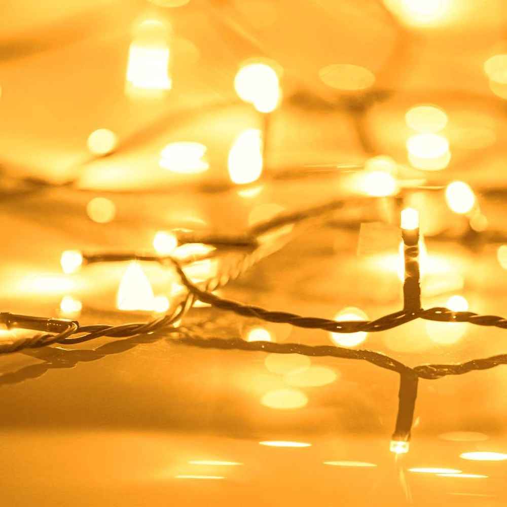 Girlianda su 1000 LED lempučių, 100m, 8 šviesos efektai