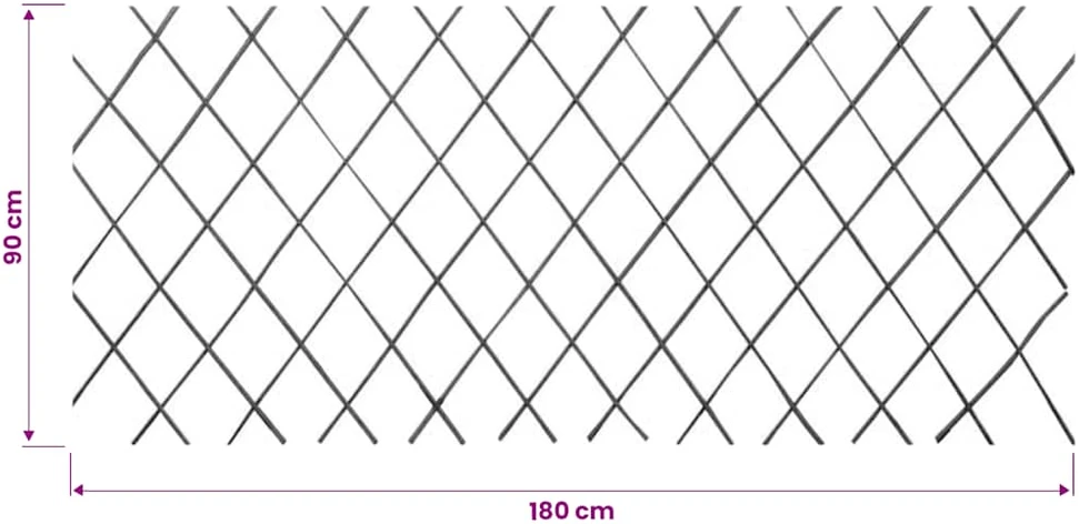 Gluosnio treliažo tvora, 5vnt., 180x90cm