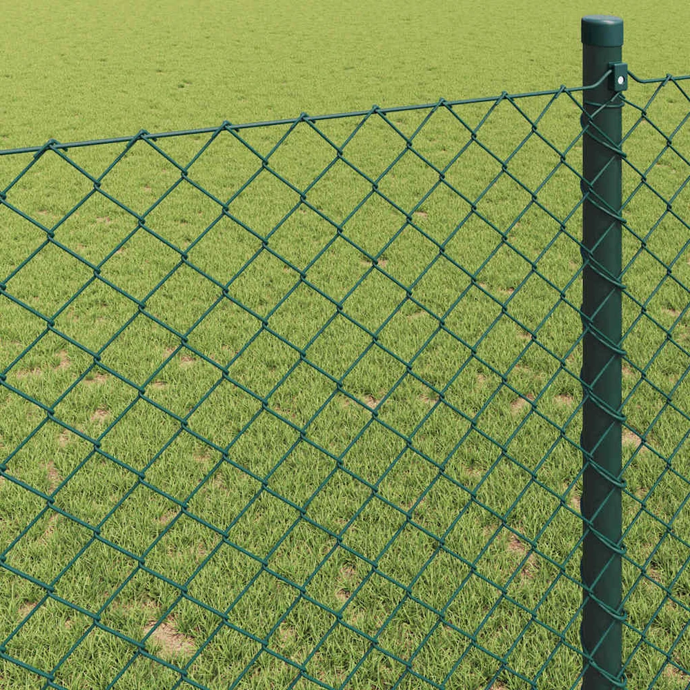 Grandinės ryšio tvora 25 x 1,2 m Plienas Žalia