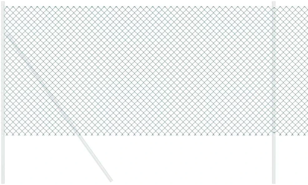 Grandinės ryšio tvora 25 x 1,2 m Plienas Žalia