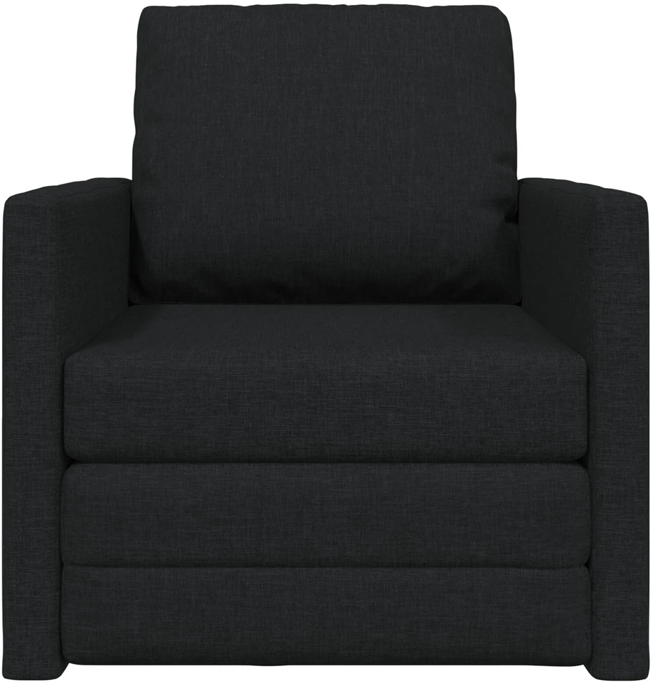 Sofa lova Juoda 74 x 77 x 81 cm audinys
