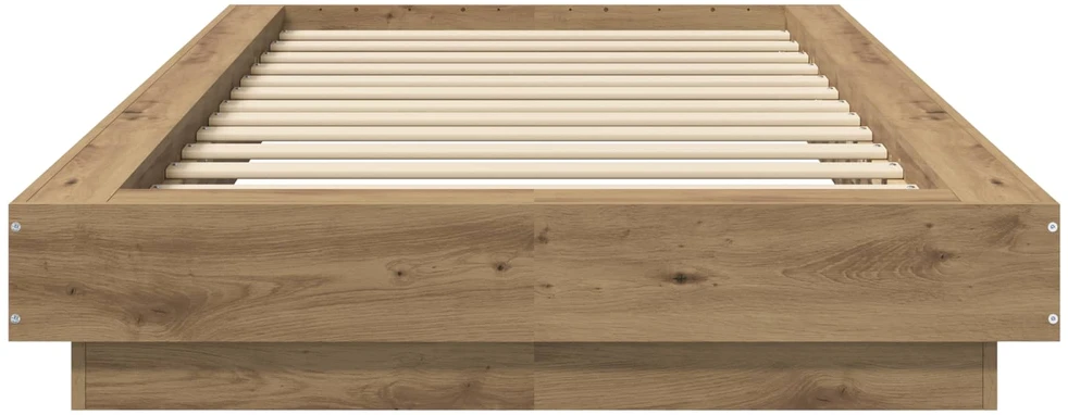 Lova Grindų lovos rėmas Artisano ąžuolo 80 x 210 cm Apdirbta mediena