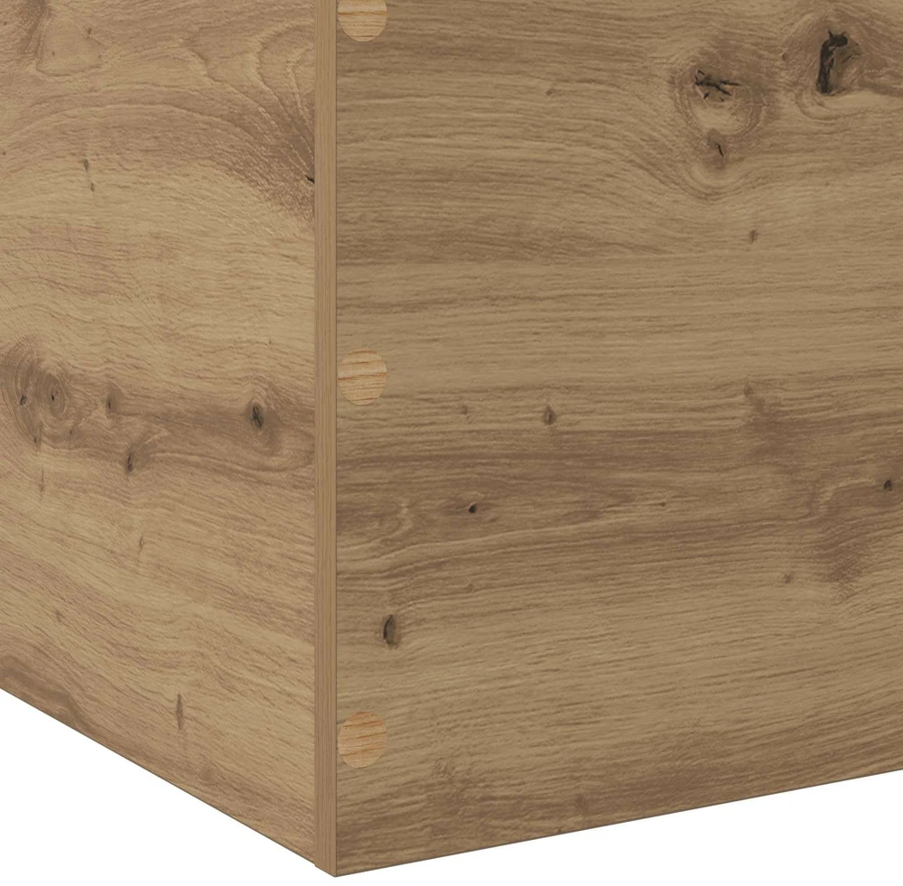 Lova Grindų lovos rėmas Artisano ąžuolo 80 x 200 cm Apdirbta mediena