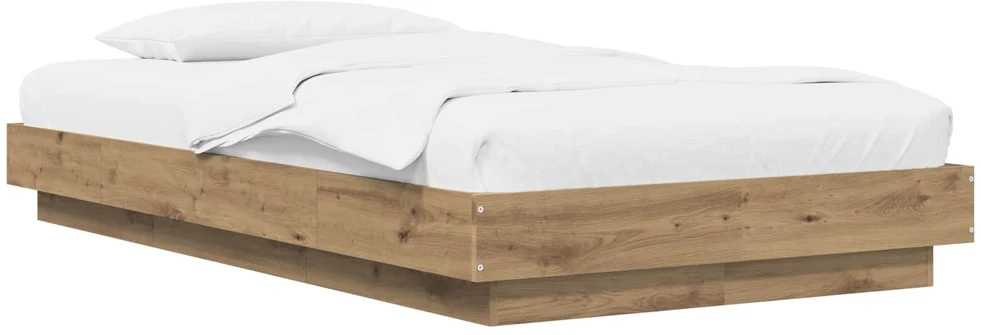 Lova Grindų lovos rėmas Artisano ąžuolo 80 x 210 cm Apdirbta mediena