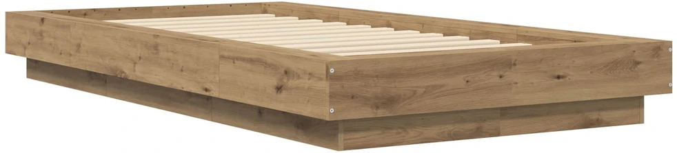 Lova Grindų lovos rėmas Artisano ąžuolo 80 x 210 cm Apdirbta mediena