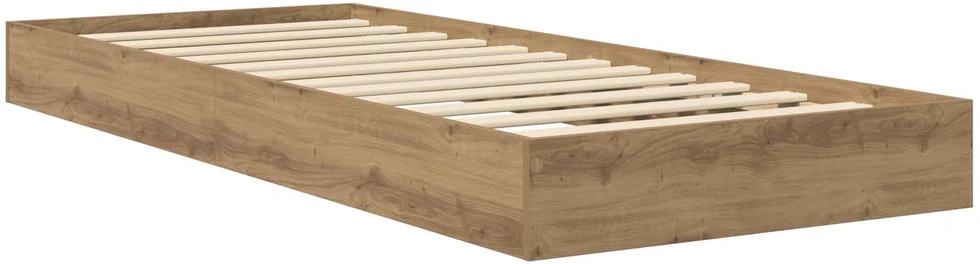 Lova Grindų lovos rėmas Artisano ąžuolo 80 x 200 cm Apdirbta mediena