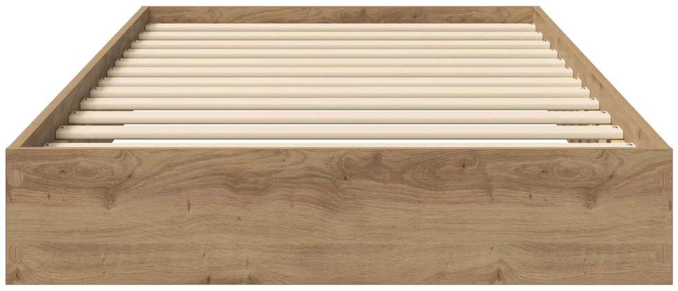 Lova Grindų lovos rėmas Artisano ąžuolo 80 x 200 cm Apdirbta mediena