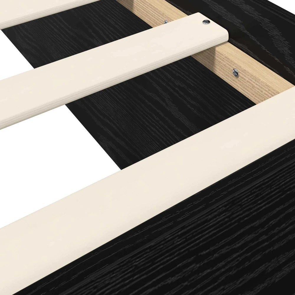 Lova Grindų lovos rėmas Juodojo ąžuolo 80 x 200 cm Apdirbta mediena
