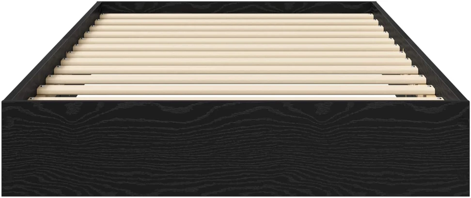 Lova Grindų lovos rėmas Juodojo ąžuolo 80 x 200 cm Apdirbta mediena