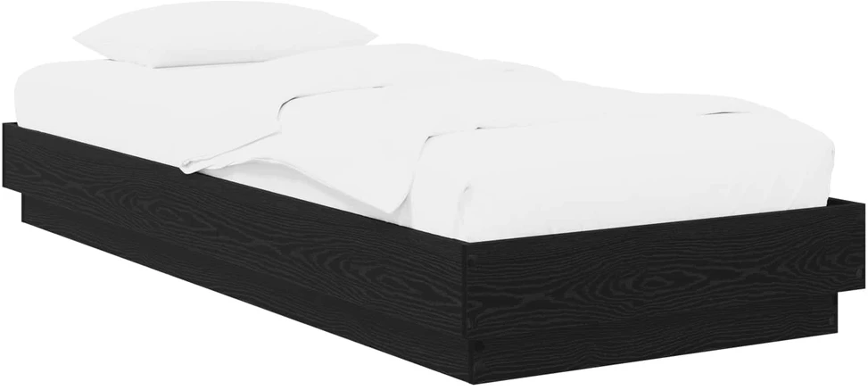 Lova Grindų lovos rėmas Juodojo ąžuolo 80 x 200 cm Apdirbta mediena
