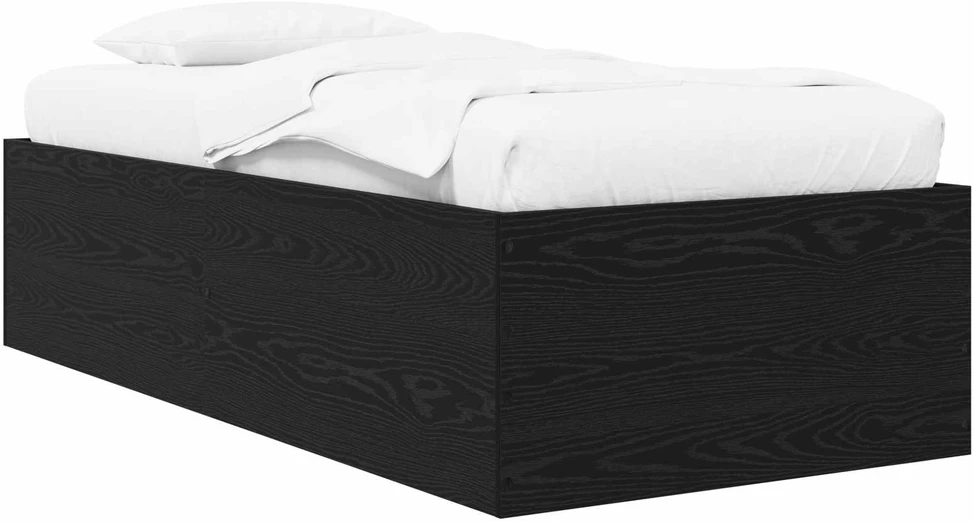 Lova Grindų lovos rėmas Juodojo ąžuolo 80 x 200 cm Apdirbta mediena