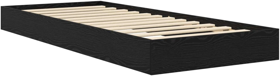 Lova Grindų lovos rėmas Juodojo ąžuolo 80 x 200 cm Apdirbta mediena