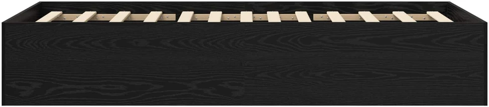 Lova Grindų lovos rėmas Juodojo ąžuolo 80 x 200 cm Apdirbta mediena