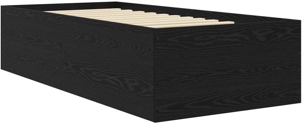 Lova Grindų lovos rėmas Juodojo ąžuolo 80 x 200 cm Apdirbta mediena