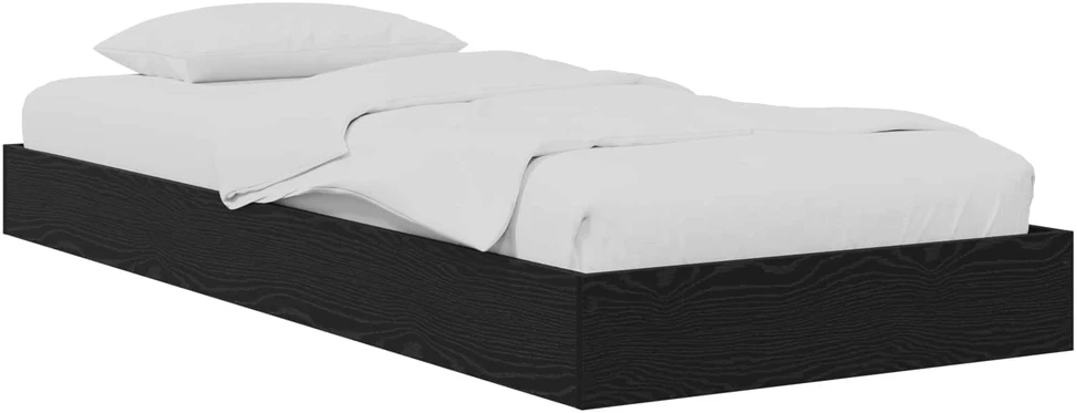 Lova Grindų lovos rėmas Juodojo ąžuolo 80 x 200 cm Apdirbta mediena