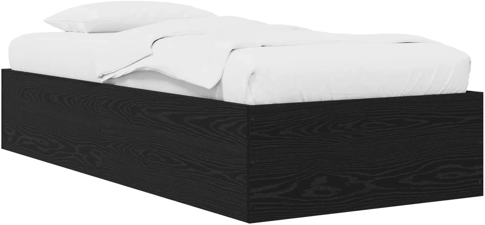Lova Grindų lovos rėmas Juodojo ąžuolo 80 x 200 cm Apdirbta mediena