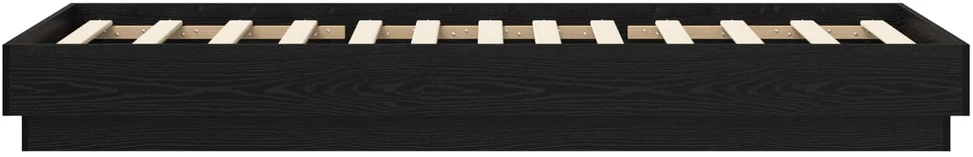 Lova Grindų lovos rėmas Juodojo ąžuolo 80 x 200 cm Apdirbta mediena