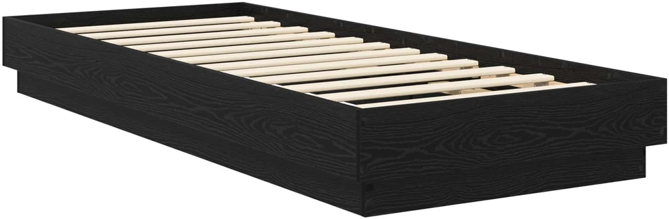 Lova Grindų lovos rėmas Juodojo ąžuolo 80 x 200 cm Apdirbta mediena