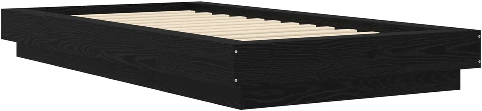 Lova Grindų lovos rėmas Juodojo ąžuolo 80 x 210 cm Apdirbta mediena