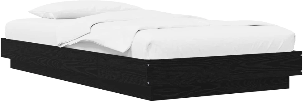 Lova Grindų lovos rėmas Juodojo ąžuolo 80 x 210 cm Apdirbta mediena