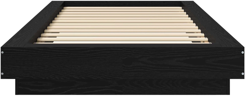 Lova Grindų lovos rėmas Juodojo ąžuolo 80 x 210 cm Apdirbta mediena