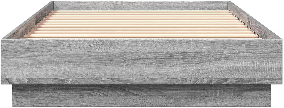 Lova Grindų lovos rėmas Pilka Sonoma 80 x 200 cm Apdirbta mediena